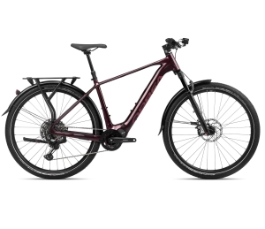 2024 Orbea KEMEN 10 Trekking Urban E-Bikes - X-Large, Metallic Burgundy Red (Gloss Matte)