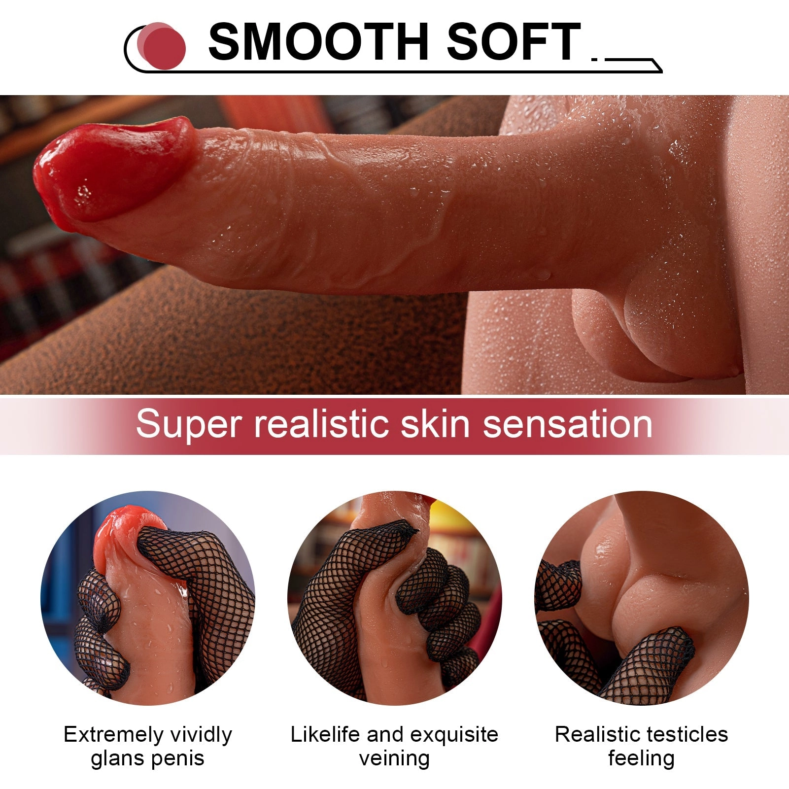 9 LB 6.7-Inch Lifelike Male Torso with Realistic Dildo Design