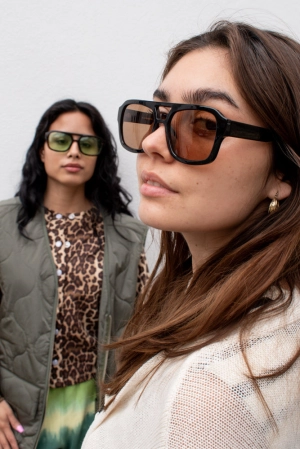 A Kjaerbede Kaya Black Sunglasses