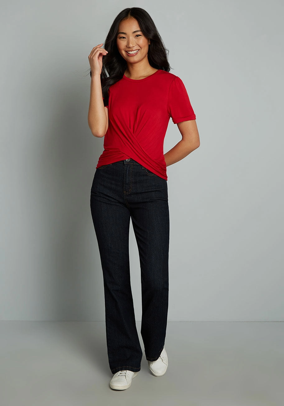 A Twist of Fun Knit Top
