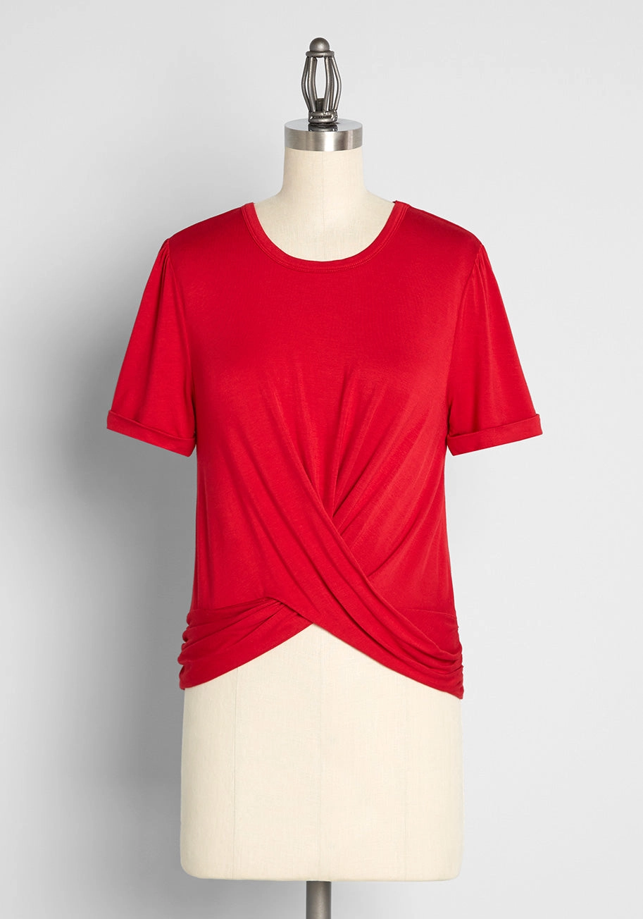 A Twist of Fun Knit Top