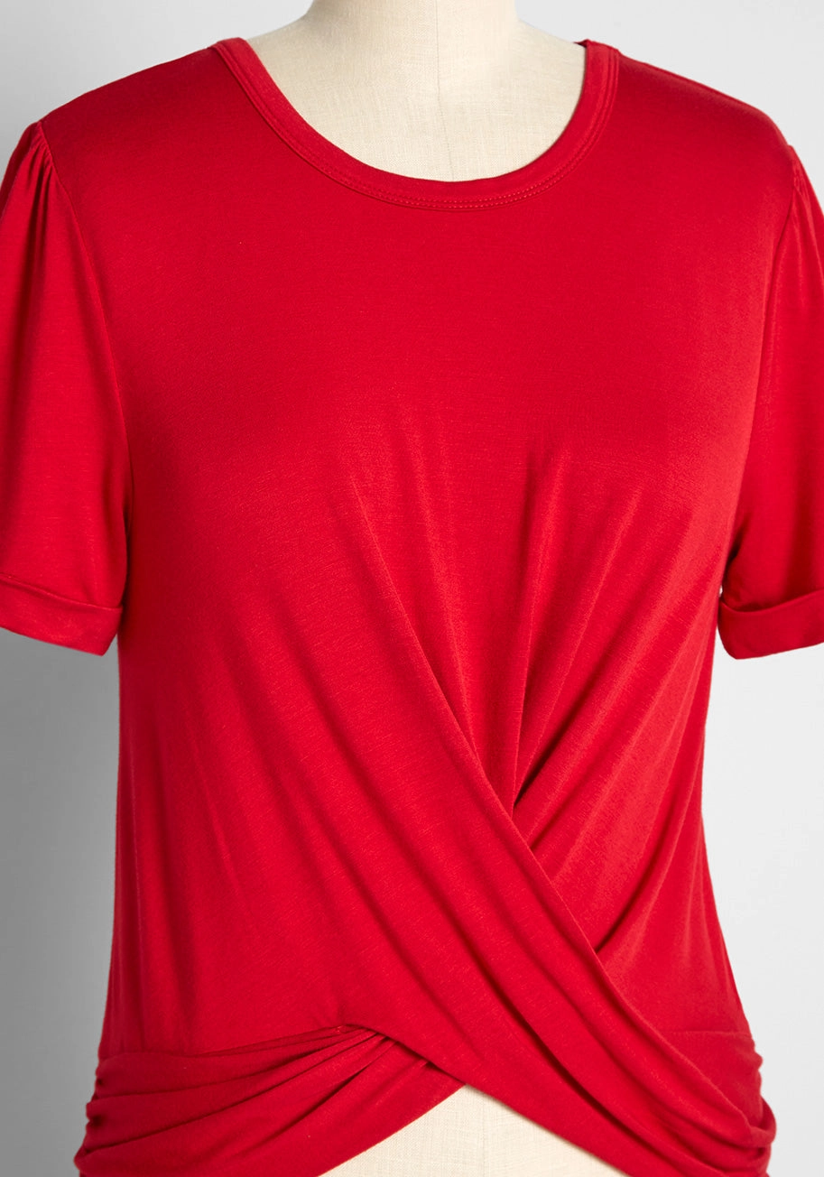 A Twist of Fun Knit Top