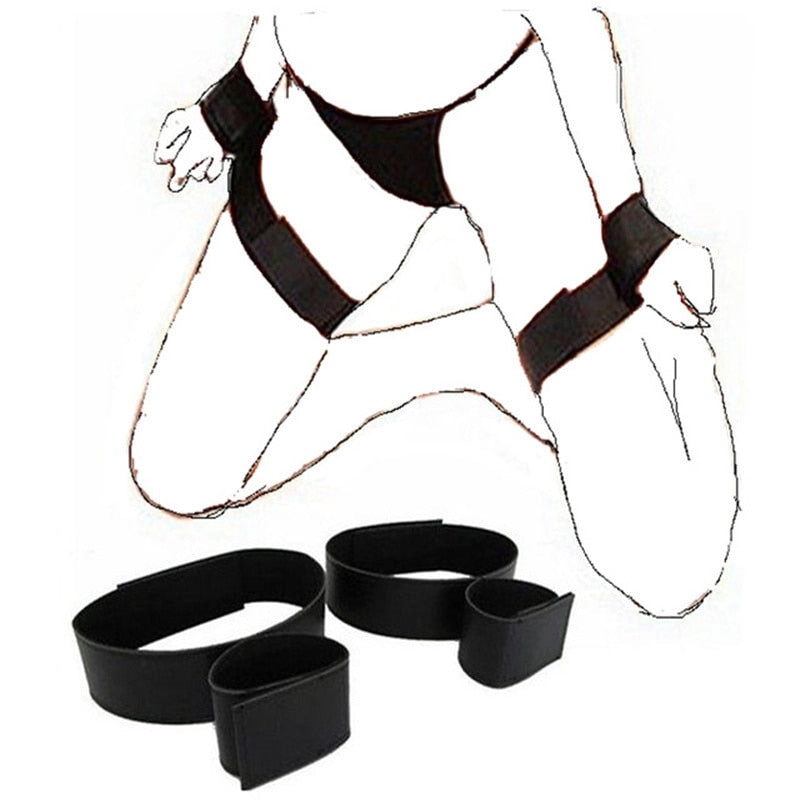 BDSM Bondage Restraint Bondage Fetish Slave Handcuffs & Ankle Cuffs Adult Erotic Sex Toys for Woman Couples Sex Games