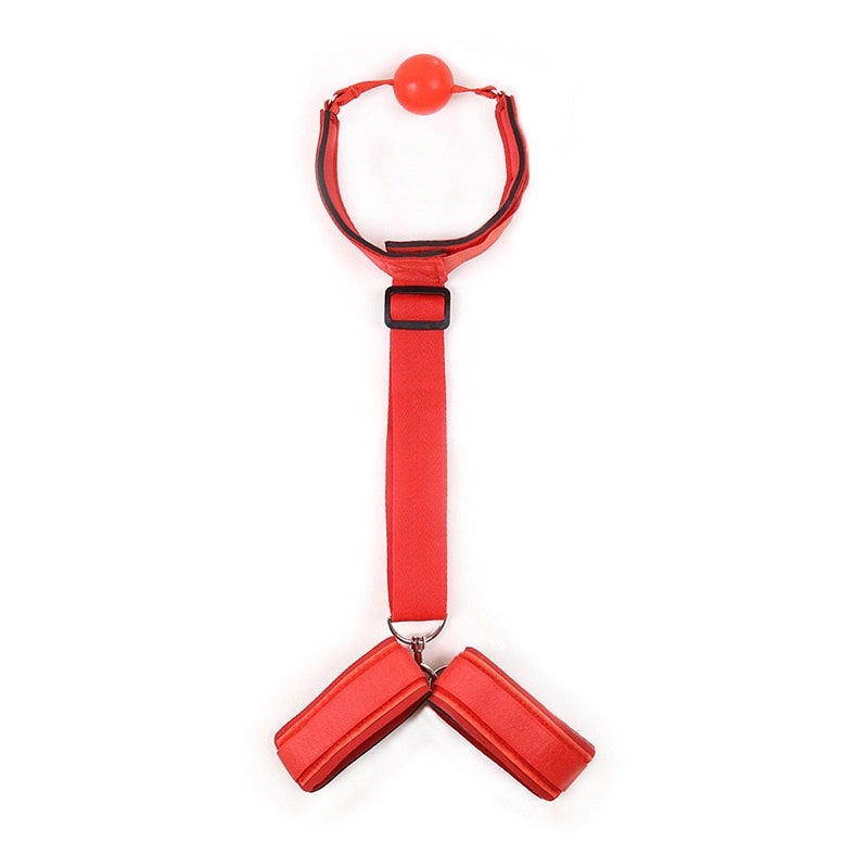 BDSM Bondage Restraint Bondage Fetish Slave Handcuffs & Ankle Cuffs Adult Erotic Sex Toys for Woman Couples Sex Games