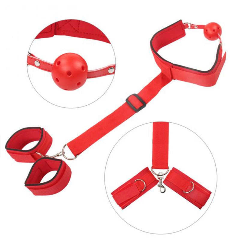 BDSM Bondage Restraint Bondage Fetish Slave Handcuffs & Ankle Cuffs Adult Erotic Sex Toys for Woman Couples Sex Games