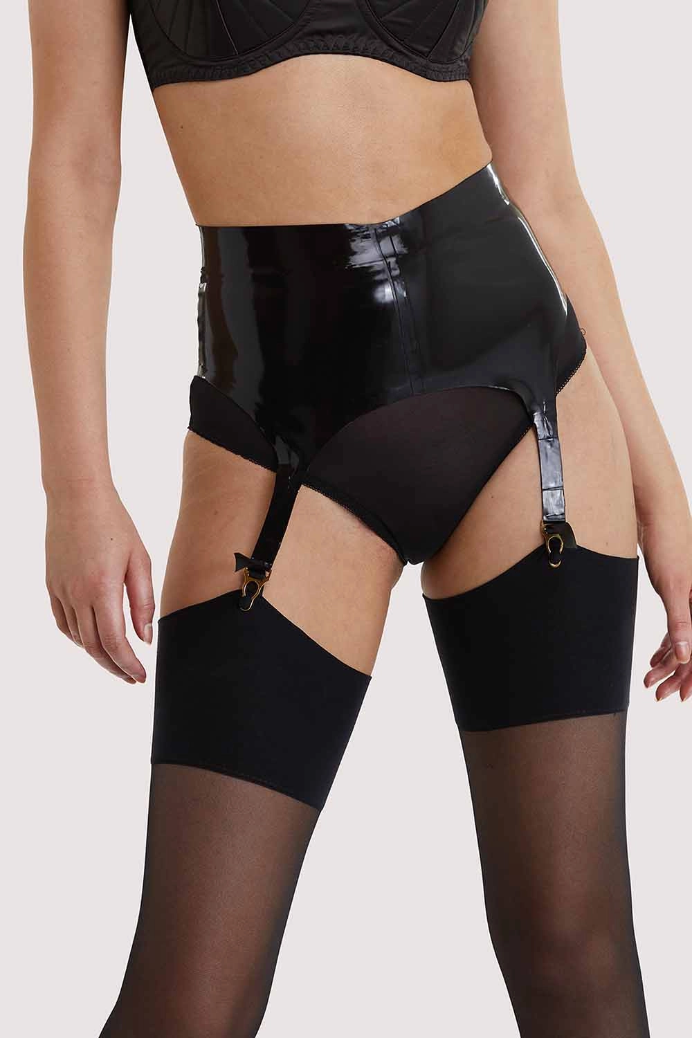 Bettie Page Latex Suspender