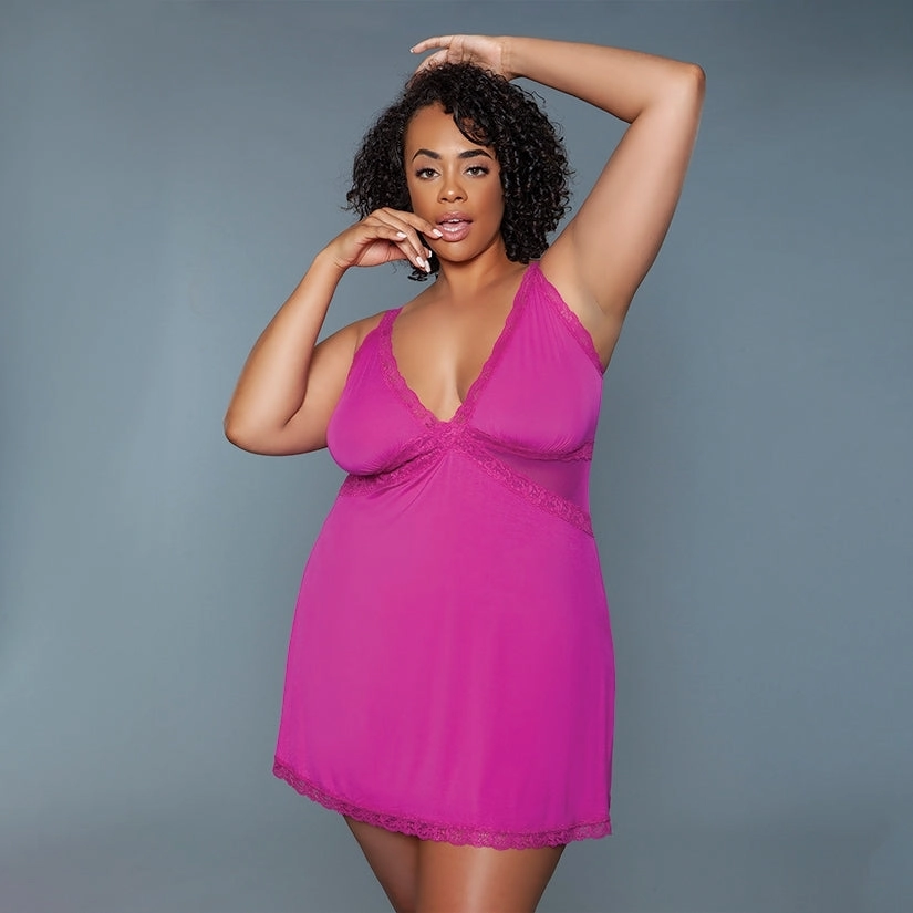 Bewicked Alexi Slip-Pink 1X-Boxed