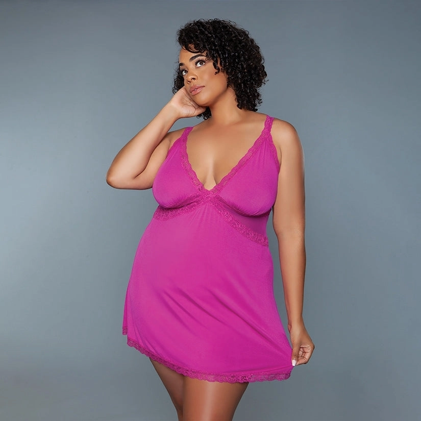 Bewicked Alexi Slip-Pink 1X-Boxed