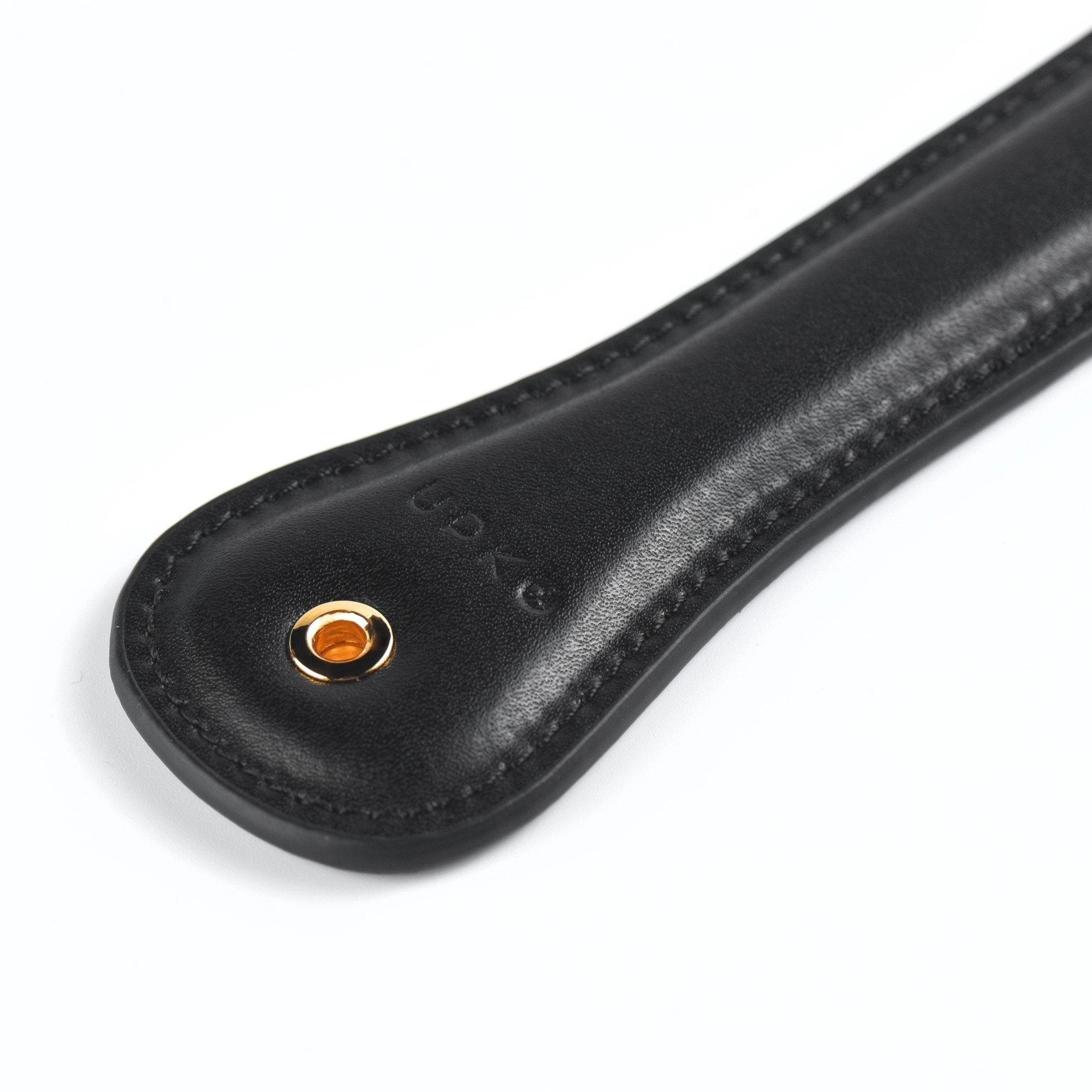 Bitch! Luxury Black Leather Paddle by UPKO