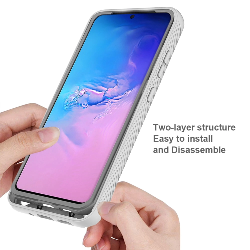 Case For Samsung Galaxy Note20 Ultra S20 FE S10 S9 Plus A51 A71 2 in 1