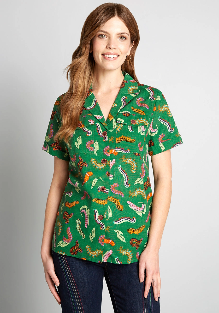 Constantly Transforming Button-Up Top