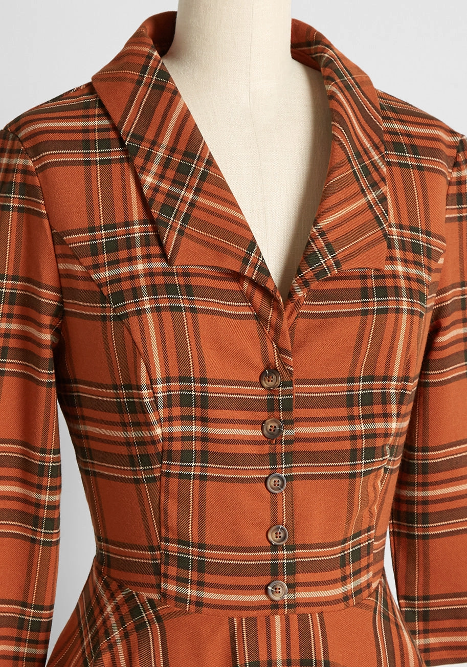 Essence of Autumn Fit and Flare Dress