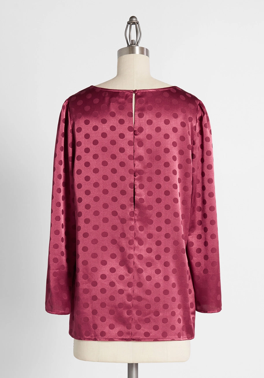 Feelin' A Little Dotty Blouse