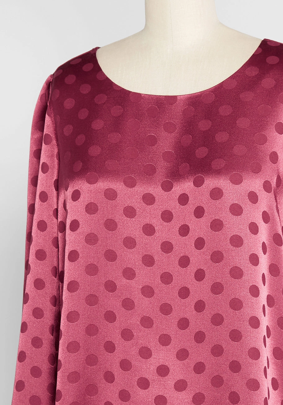 Feelin' A Little Dotty Blouse