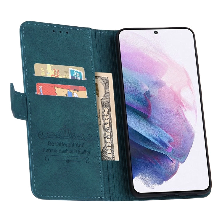For Samsung Galaxy S21  5G Reverse Buckle Horizontal Flip PU Leather Case with Holder  Card