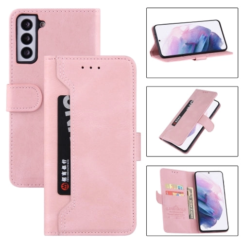 For Samsung Galaxy S21  5G Reverse Buckle Horizontal Flip PU Leather Case with Holder  Card