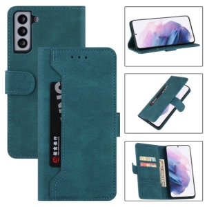 For Samsung Galaxy S21  5G Reverse Buckle Horizontal Flip PU Leather Case with Holder  Card