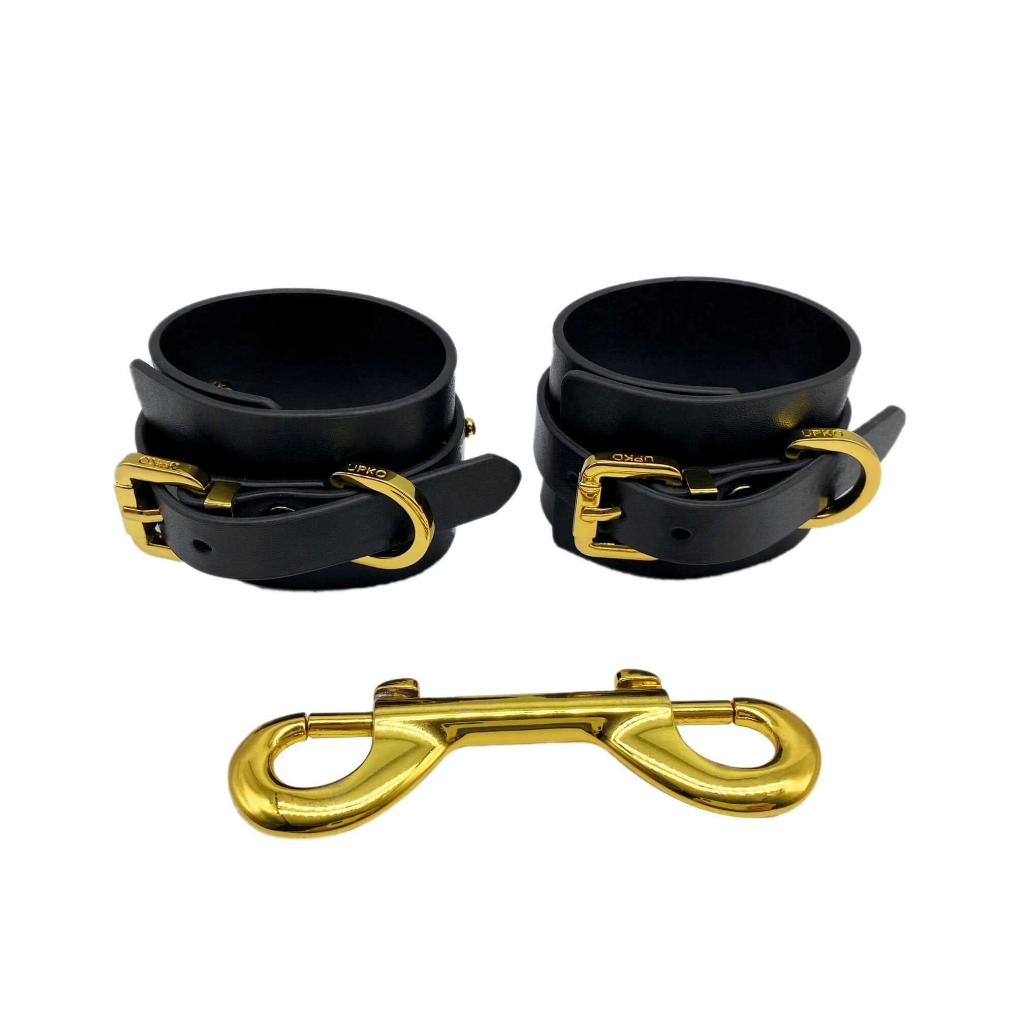 FUCK ME Luxury Italian Leather Handcuffs by UPKO