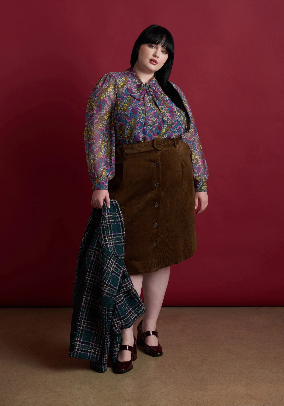 Girl Detective A-Line Skirt