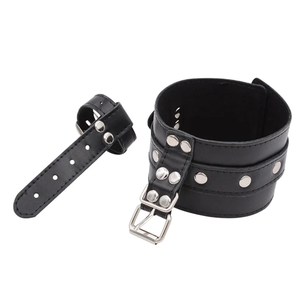 Hand Foot Leather Bondage Cuffs BDSM Wrist Cuffs