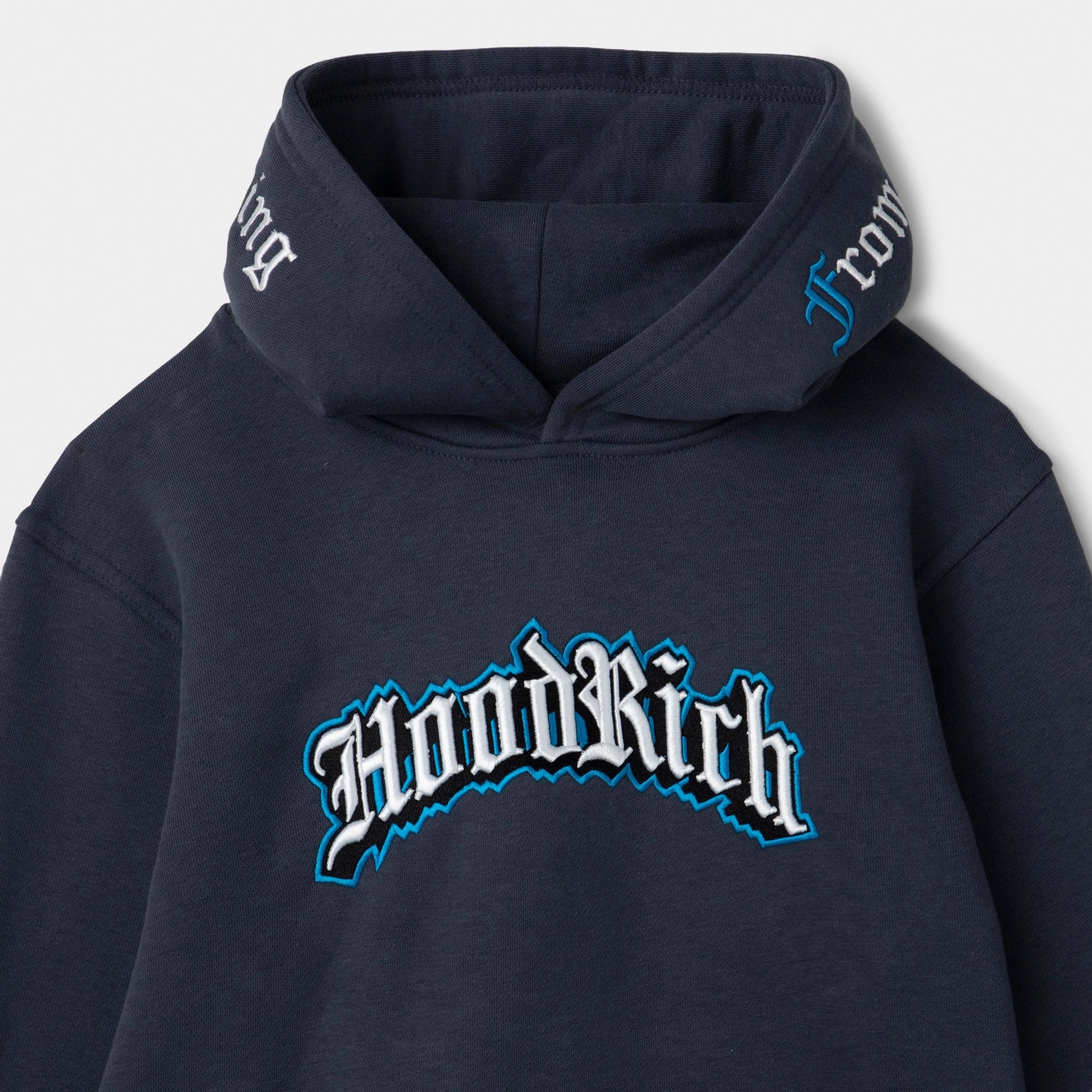 Hoodrich Juniors' Gothic Pullover Hoodie Ombre Blue / White - Diva Blue