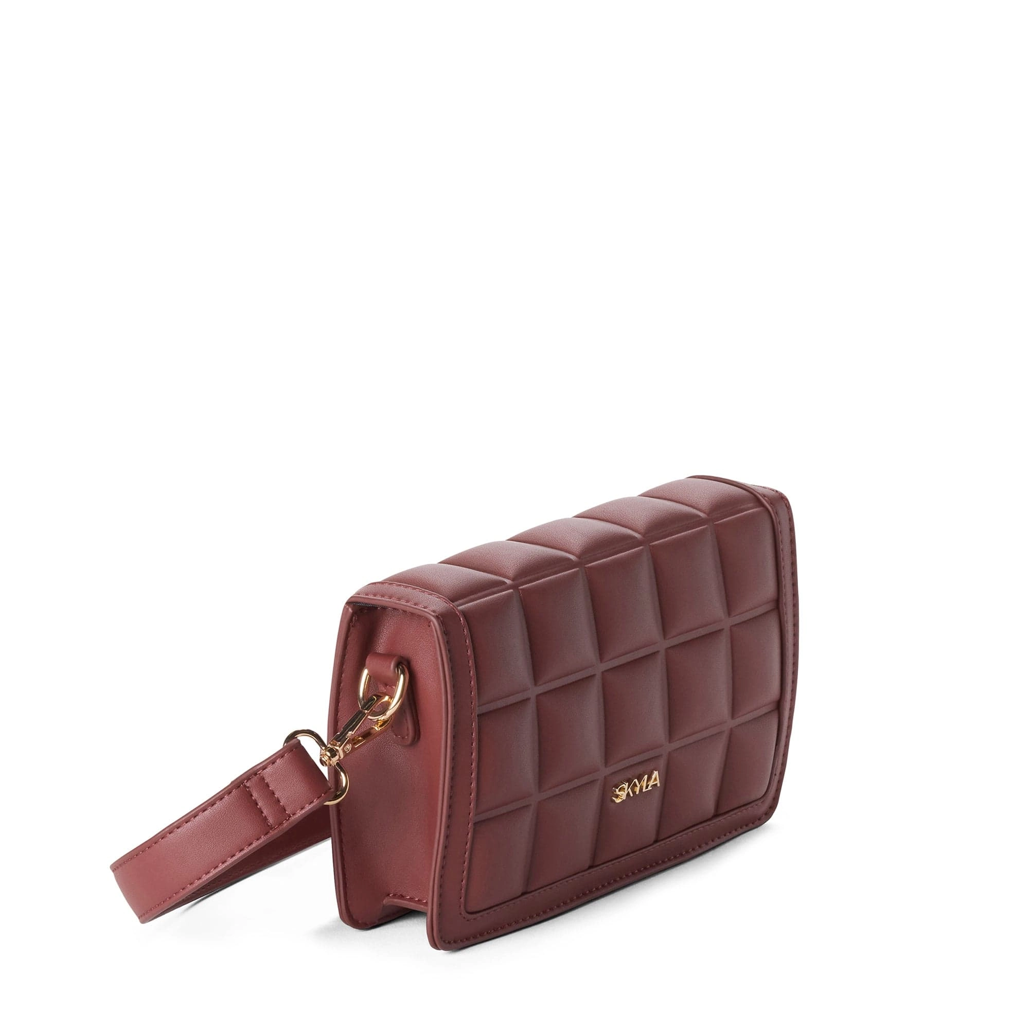Jamie Vegan Leather Crossbody Bag | Auburn