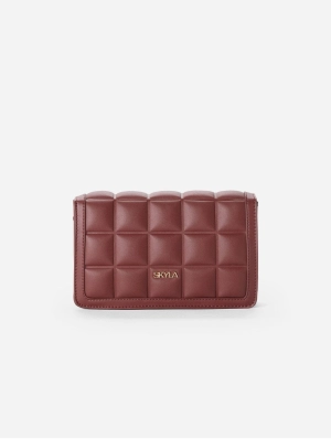 Jamie Vegan Leather Crossbody Bag | Auburn
