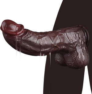Jerry 2.61'' Diameter Huge Thick Dildo Realistic Big Black Dildo-Laphwing