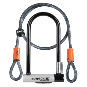 Kryptonite KryptoLok Standard U-Lock with 4' Flex Cable