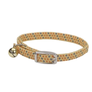 Li'l Pals® Elasticized Safety Kitten Collar with Reflective Threads, Yellow Multi