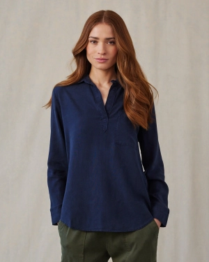 Long Sleeve Pullover Tunic - Endless Sea