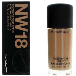 MAC Women's Foundation - Studio Fix Fluid SPF15 Long-Wearing Oil-Free, NW18, 1 oz