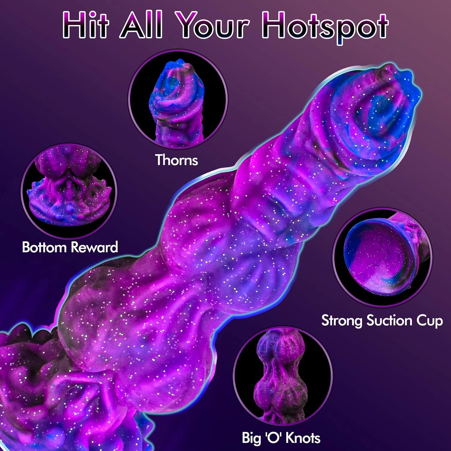 Morgan 9.6 Monster Dildo With Unique Size & Stimulating Texture - Laphwing
