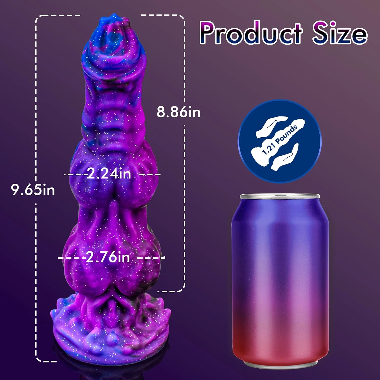 Morgan 9.6 Monster Dildo With Unique Size & Stimulating Texture - Laphwing