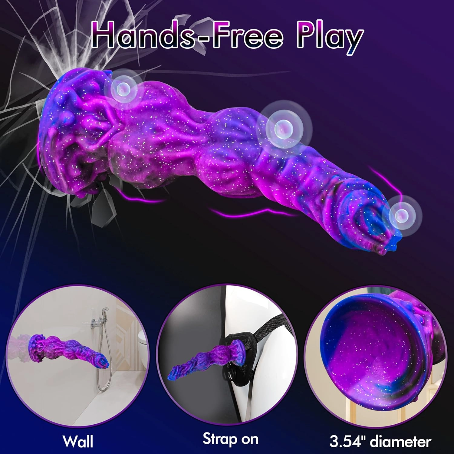 Morgan 9.6 Monster Dildo With Unique Size & Stimulating Texture - Laphwing