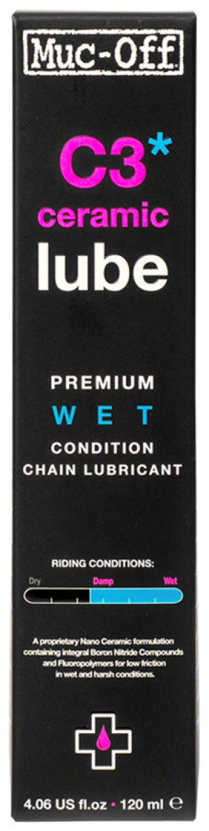 Muc-Off C3 Wet Ceramic Bike Chain Lube - 120ml