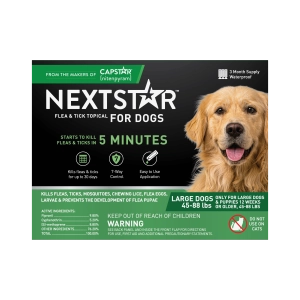 Nextstar Flea & Tick Topical Dog 45-88LB 3CT