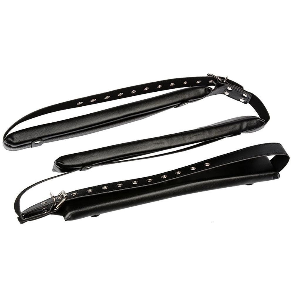 Portable Adjustable Thigh Restraint Sling Body Faux Leather Wear Bondage Bandage Shackles Sex Toys for Couple