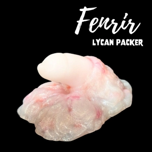 Premade Medium Fenrir, Lycan Packer - Marble, Sparkle White, Kreature Orange, Bubblegum Pink - Classic Firmness