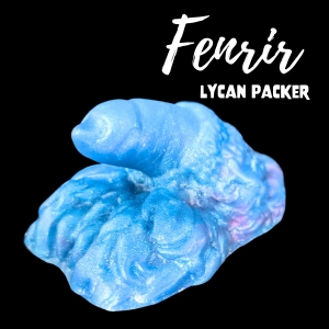 Premade Smal Fenrir, Lycan Packer - Blend Ocean Blue and Kreature Purple - Classic Firmness