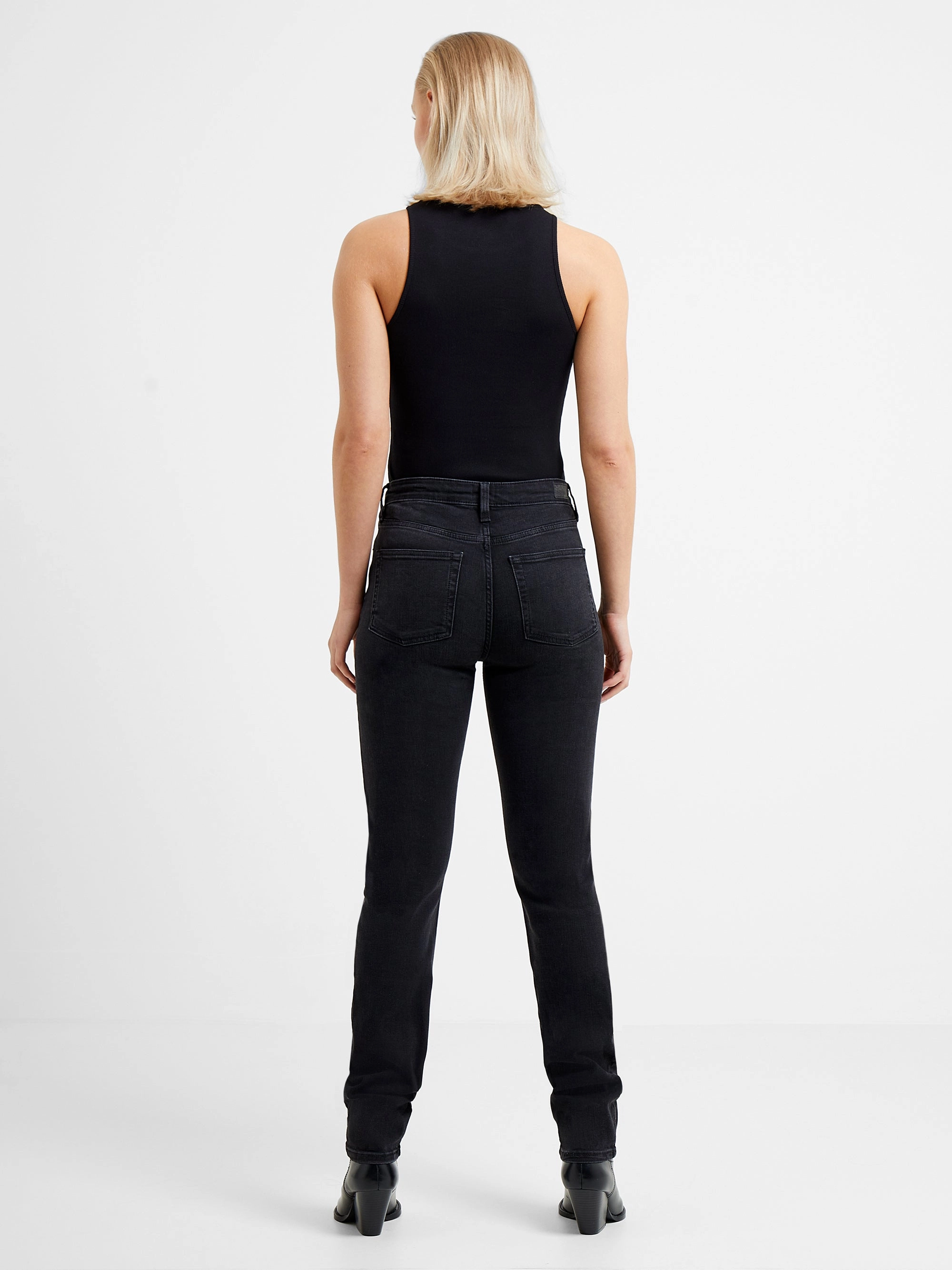 Rassia Cheryle Ribbed Racer Tank Top