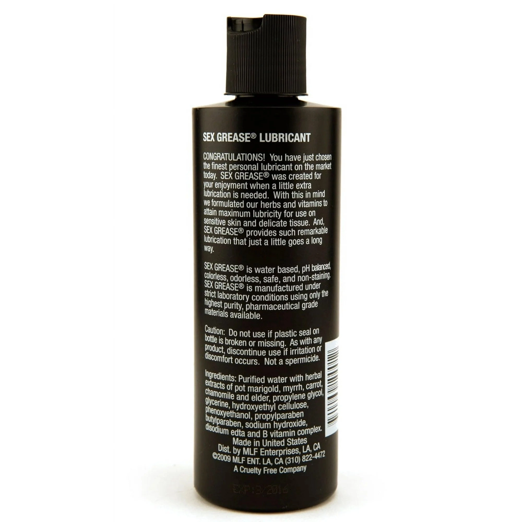 Sex Grease Water-Based Lube - 8.5oz