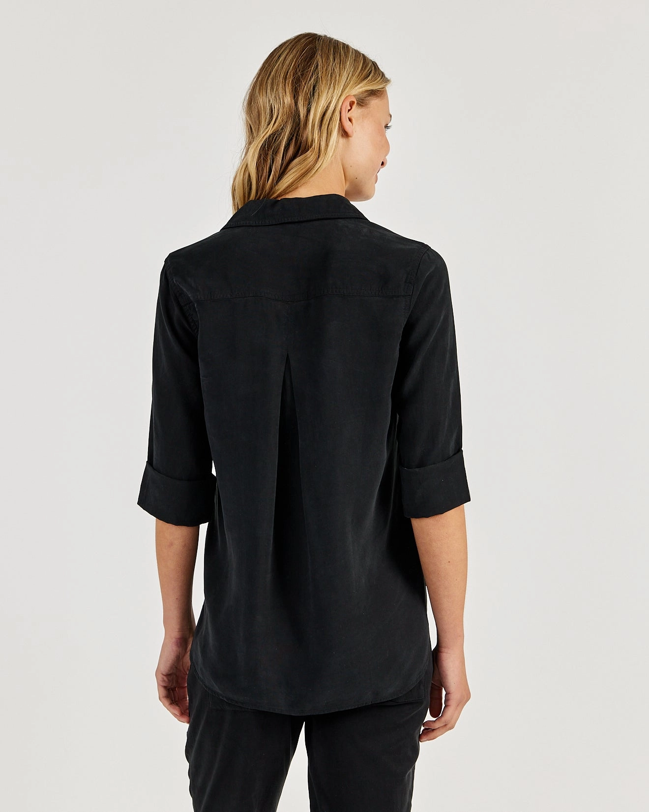 Shirt Tail Button Down - Vintage Black