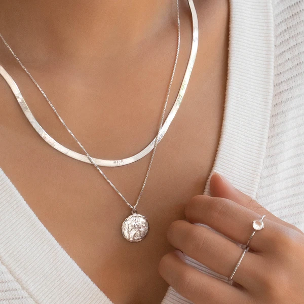 St Christopher Necklace - Silver