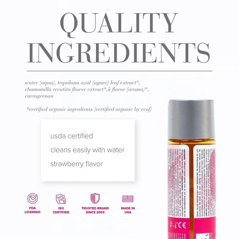 System JO Naturalove Strawberry Fields Organic Lubricant