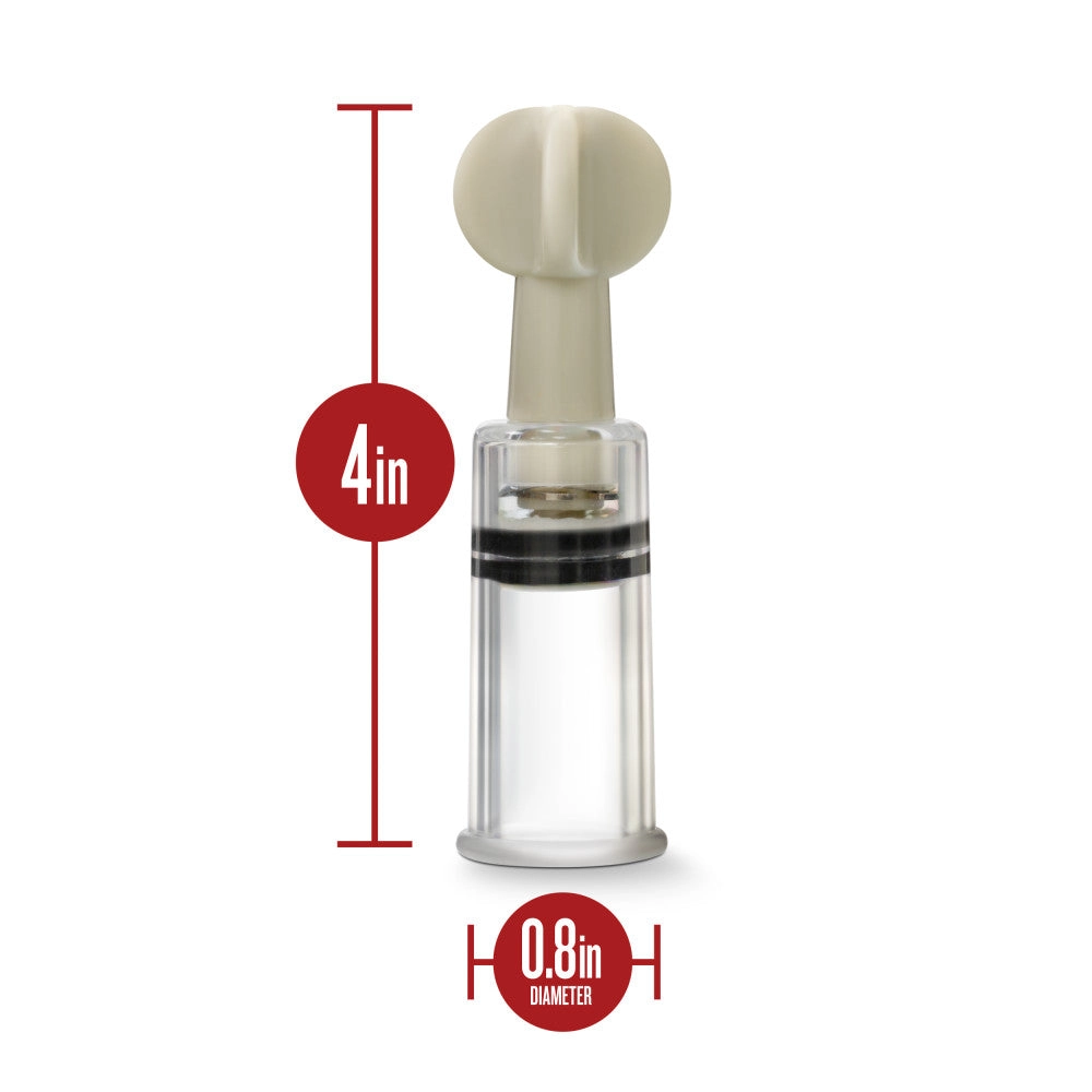 Temptasia By Blush® | Clit & Nipple Twist Suckers Set of 3 Clear Pump