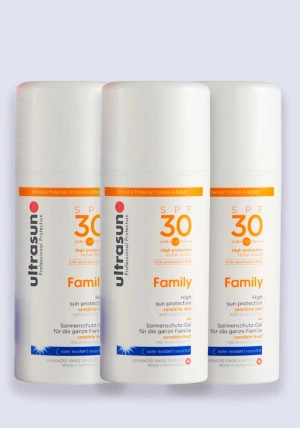 Ultrasun Family SPF 30 100ml - 3 Pack Saver