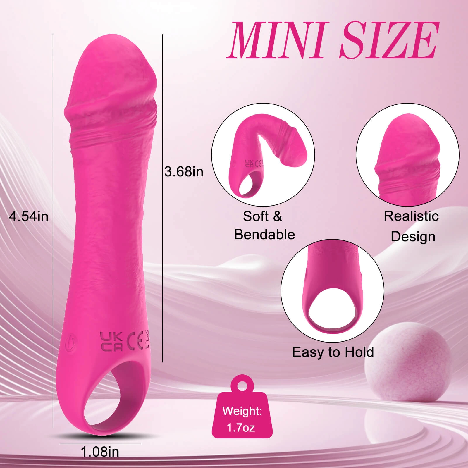 Velmi – Portable Small Realistic Silicone Dildo Quiet Vibrator