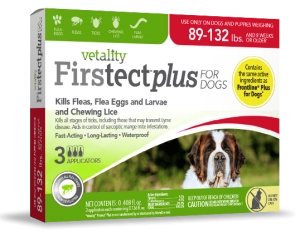Vetality Firstect Plus Monthly Topical Flea and Tick Treatment for Extra Large Dogs