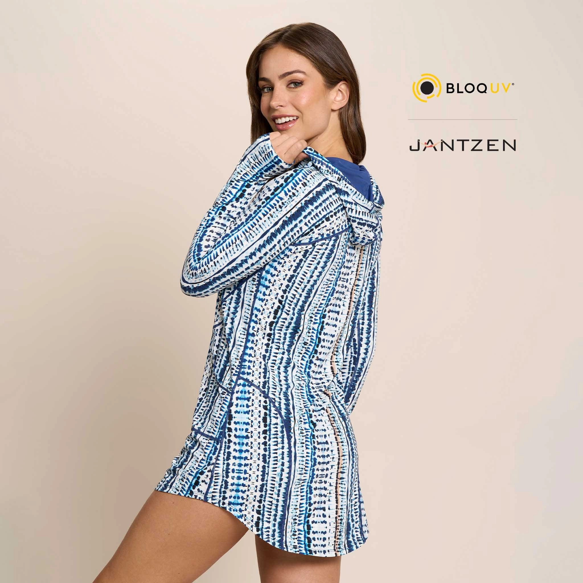 WATER DUNES HOODIE DRESS